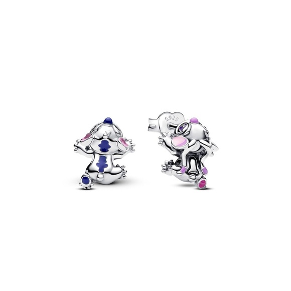 Pandora Jewelry - Pandora Disney Stitch & Angel Stud Earrings S925 ALE Pink Purple Enamel